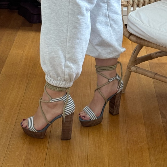 Steve Madden Shoes - Steve Madden Coastal Stripped Heels